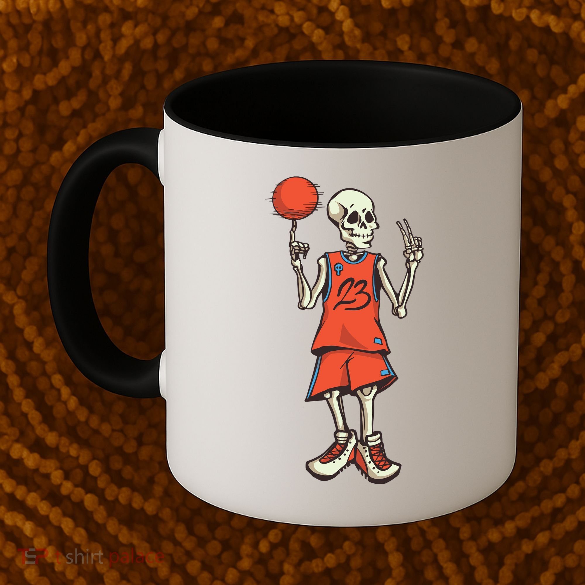 Skeleton Basketball Coffee Mug