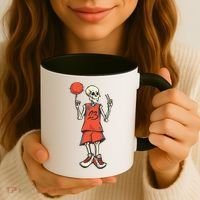 Skeleton Basketball Coffee Mug thumb 3