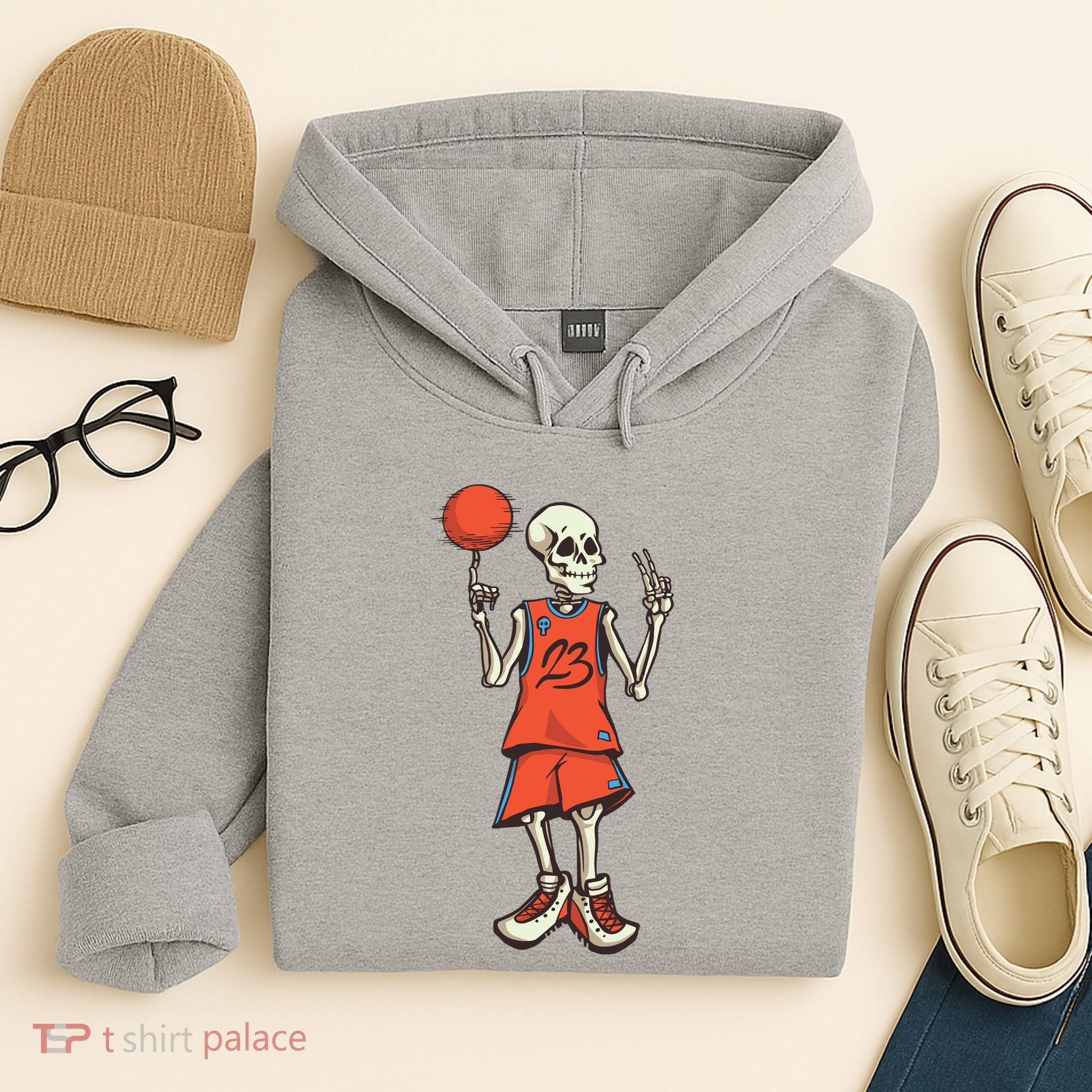 Skeleton Basketball Hoodie