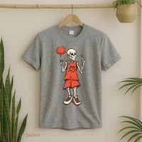 Skeleton Basketball T-Shirt thumb 2