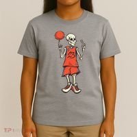 Skeleton Basketball T-Shirt thumb 4