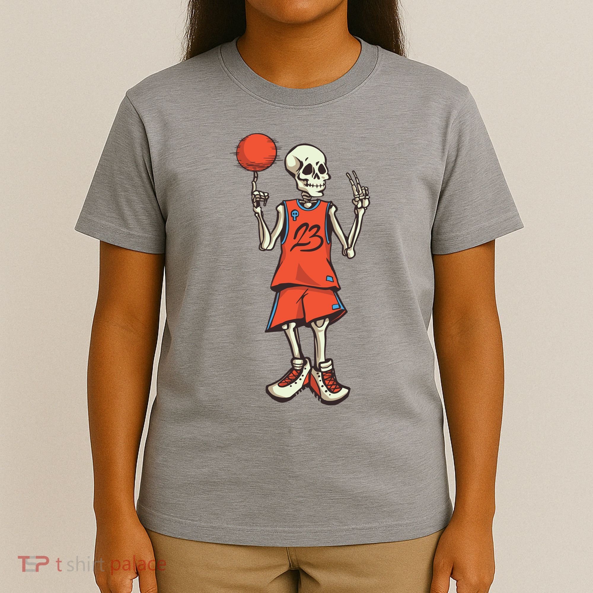 Skeleton Basketball T-Shirt