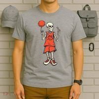 Skeleton Basketball T-Shirt thumb 6