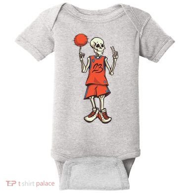 Skeleton Basketball Baby Bodysuit