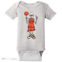 Skeleton Basketball Baby Bodysuit thumb 0
