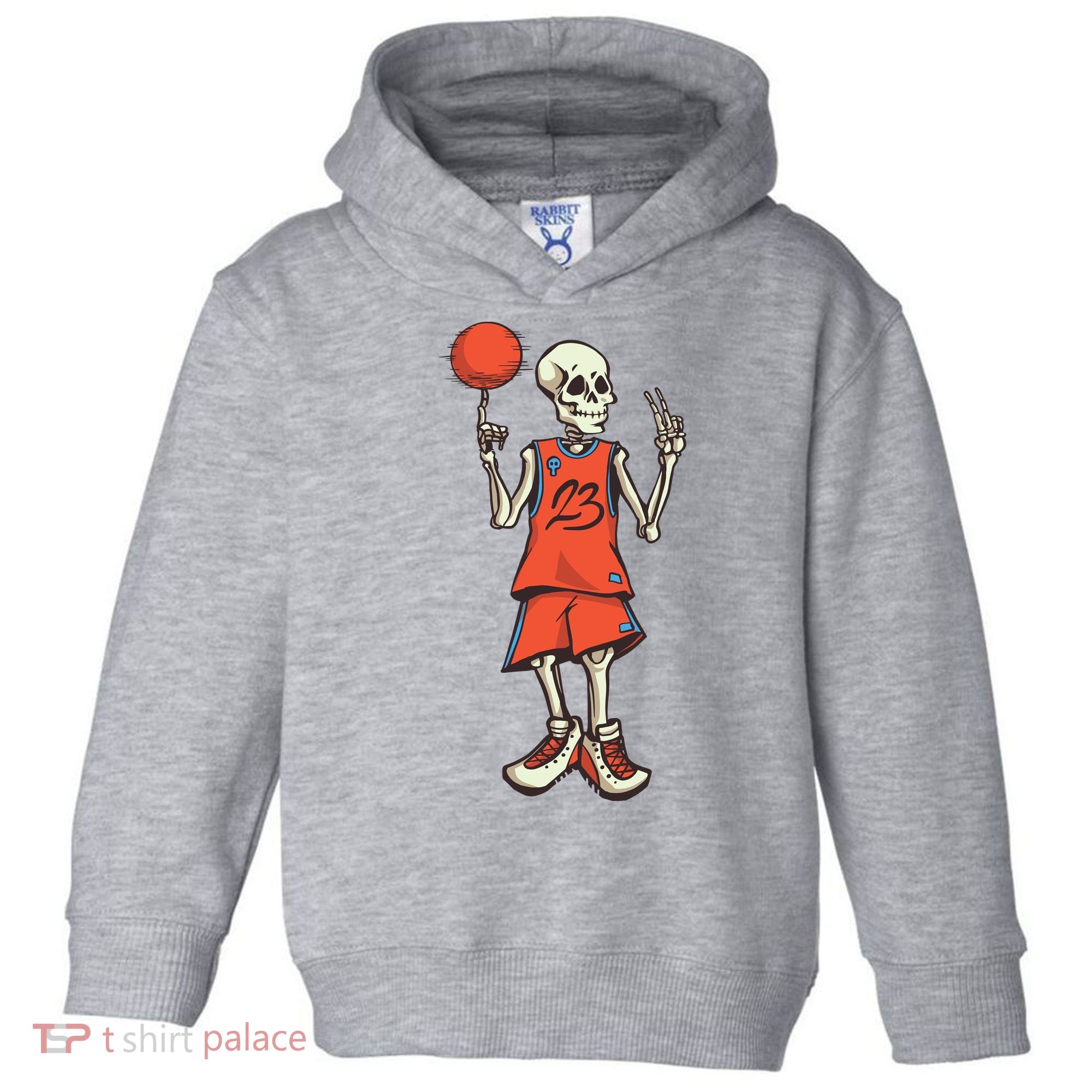 Skeleton Basketball Toddler Hoodie