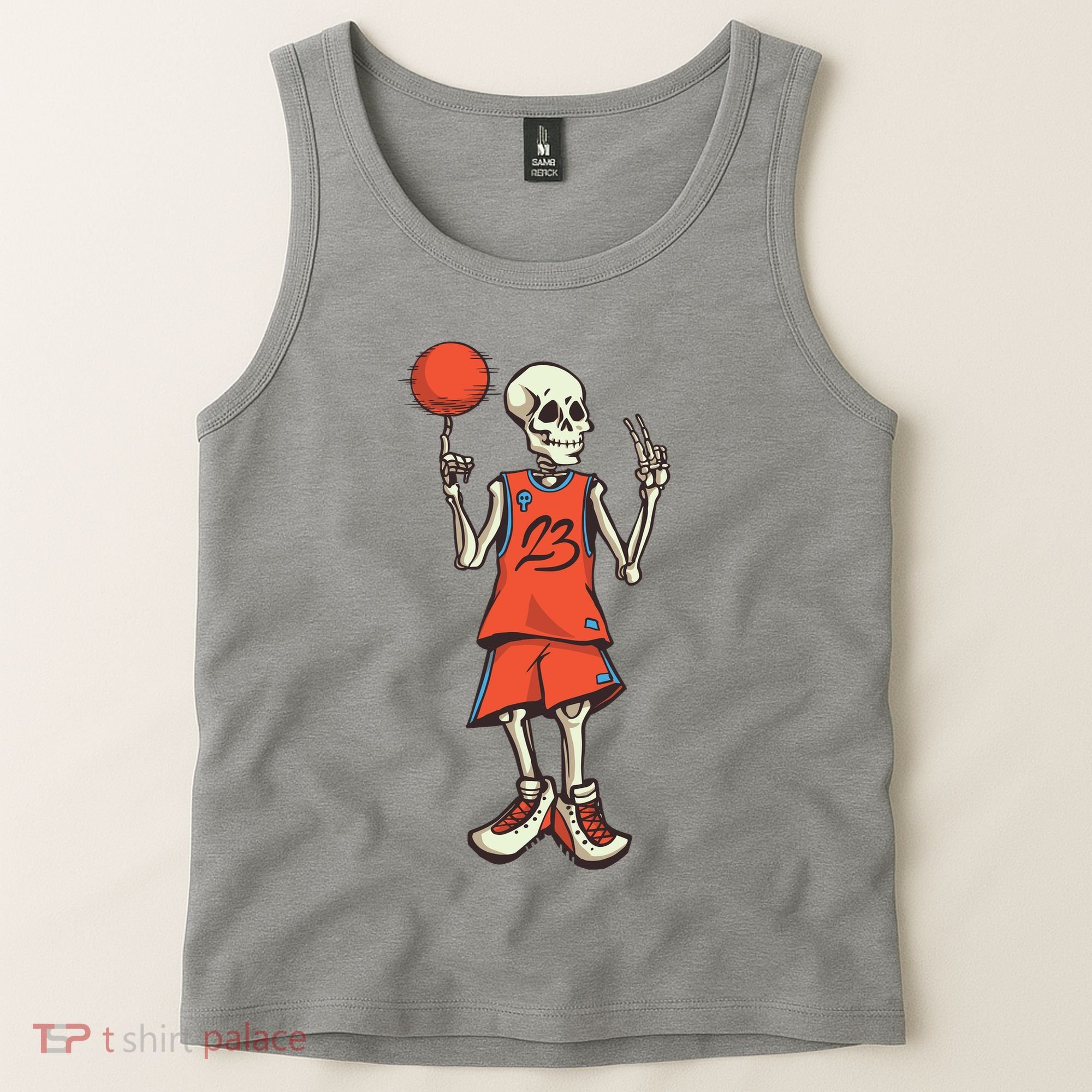 Skeleton Basketball Tank Top