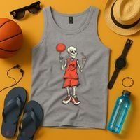 Skeleton Basketball Tank Top thumb 4
