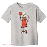Skeleton Basketball Toddler T-Shirt thumb 0