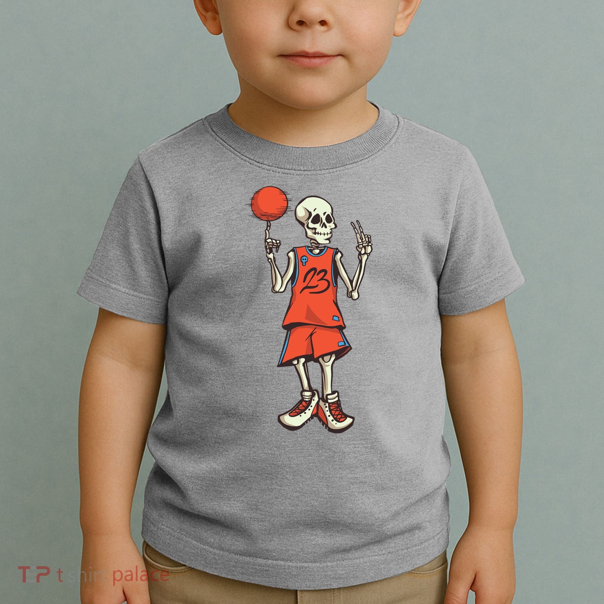 Skeleton Basketball Toddler T-Shirt