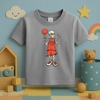 Skeleton Basketball Toddler T-Shirt thumb 3