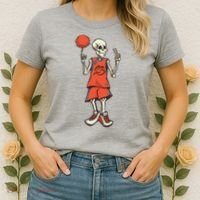 Skeleton Basketball Women's T-Shirt thumb 2