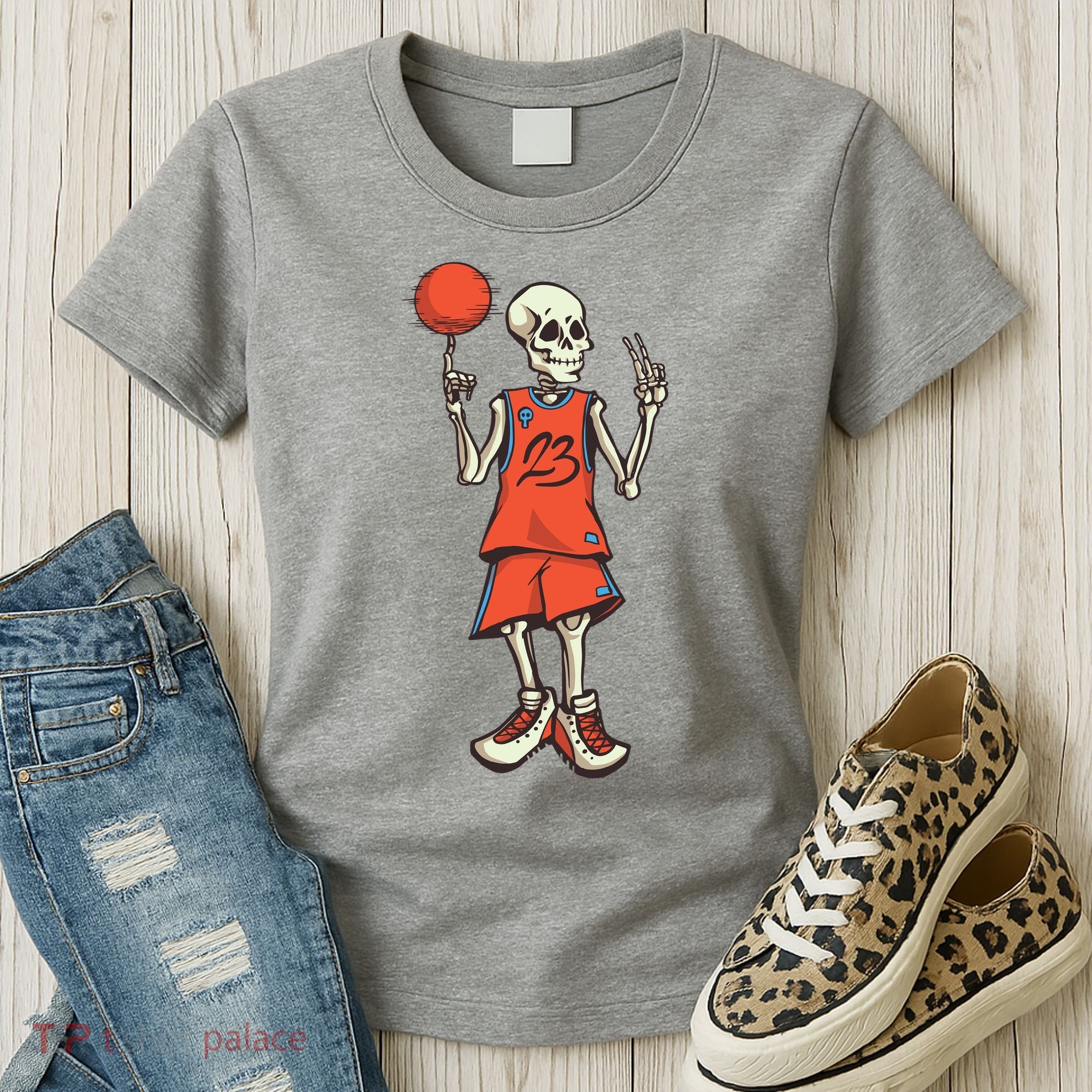 Skeleton Basketball Women's T-Shirt