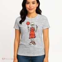 Skeleton Basketball Women's T-Shirt thumb 4