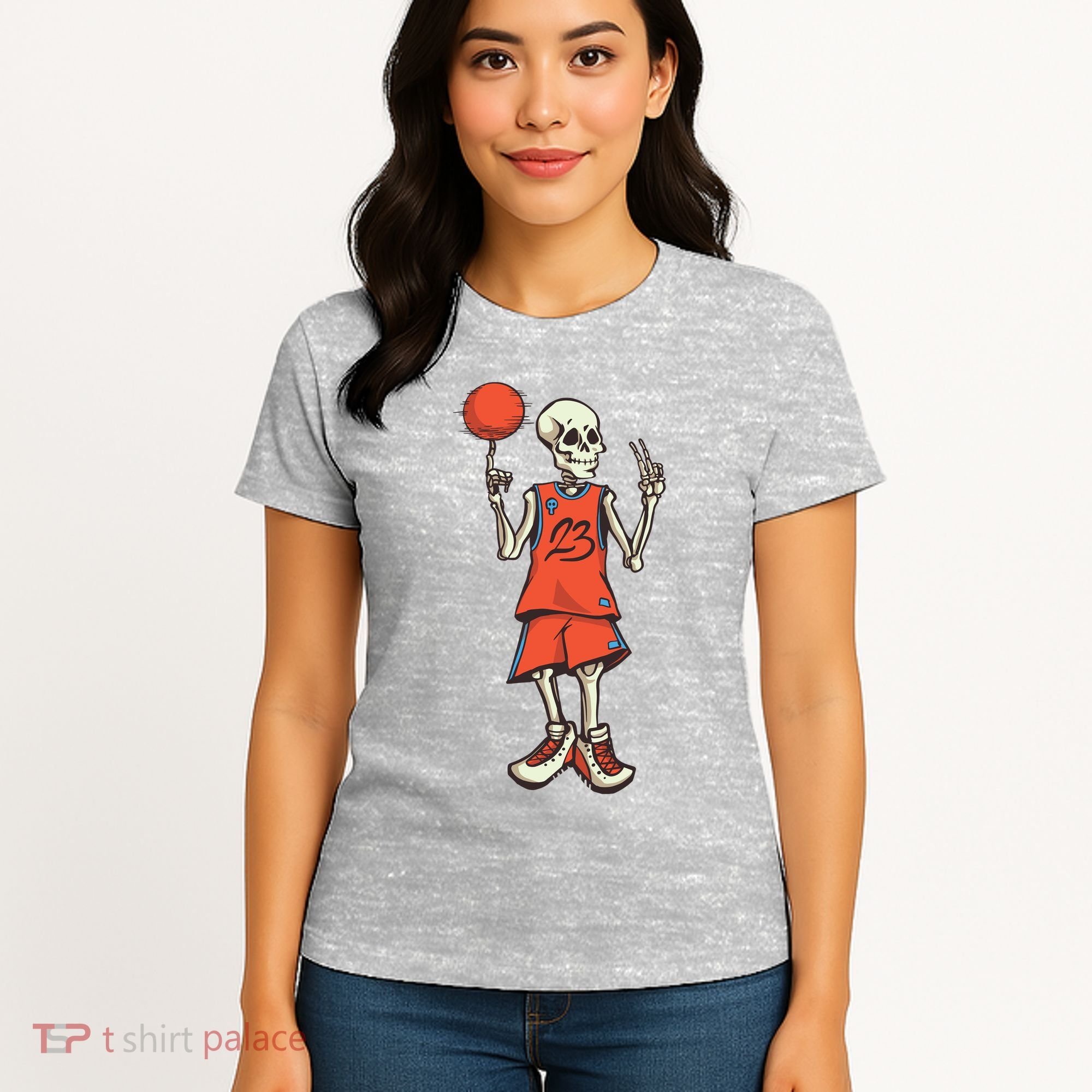 Skeleton Basketball Women's T-Shirt