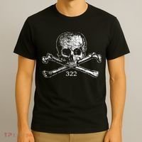 Skull & Bones 322 Distressed Skull And Crossbones T-Shirt thumb 3