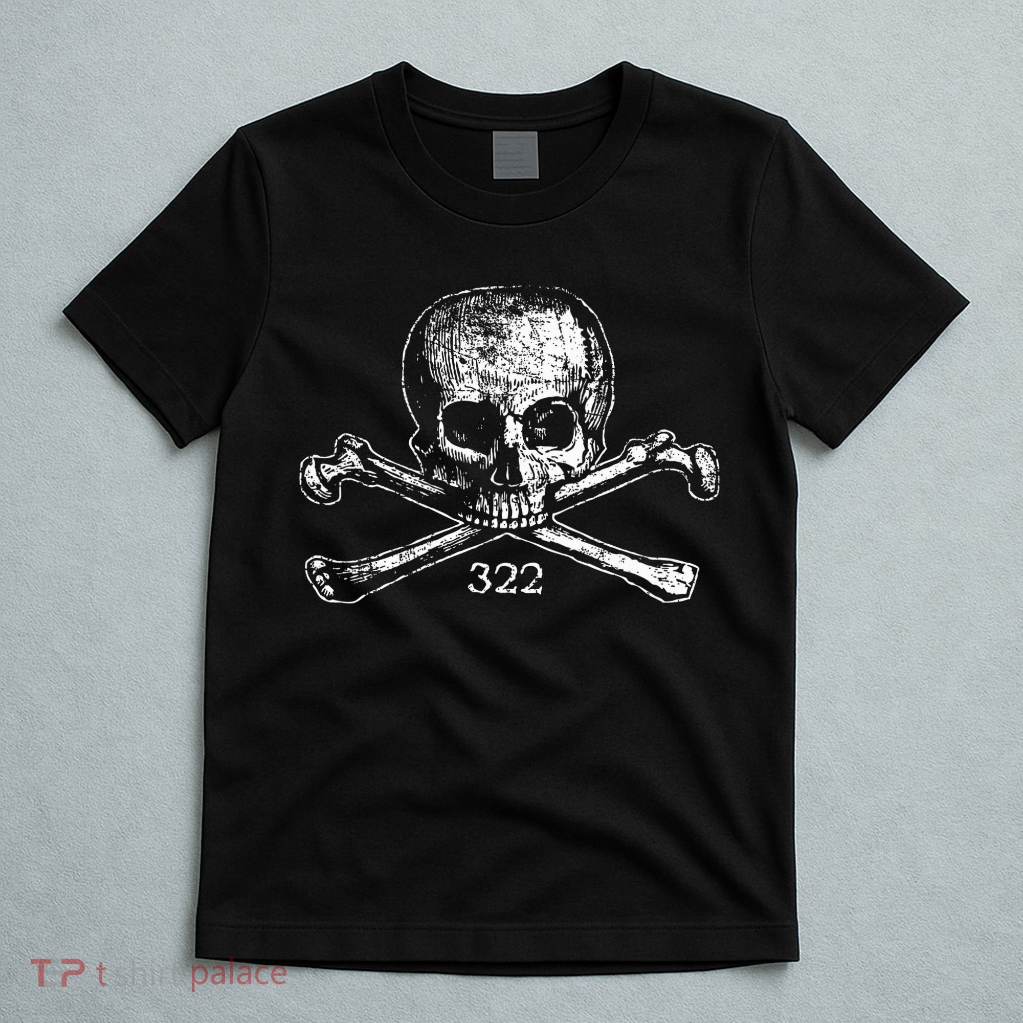 Skull & Bones 322 Distressed Skull And Crossbones T-Shirt
