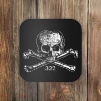 Skull & Bones 322 Distressed Skull And Crossbones Coaster thumb 0