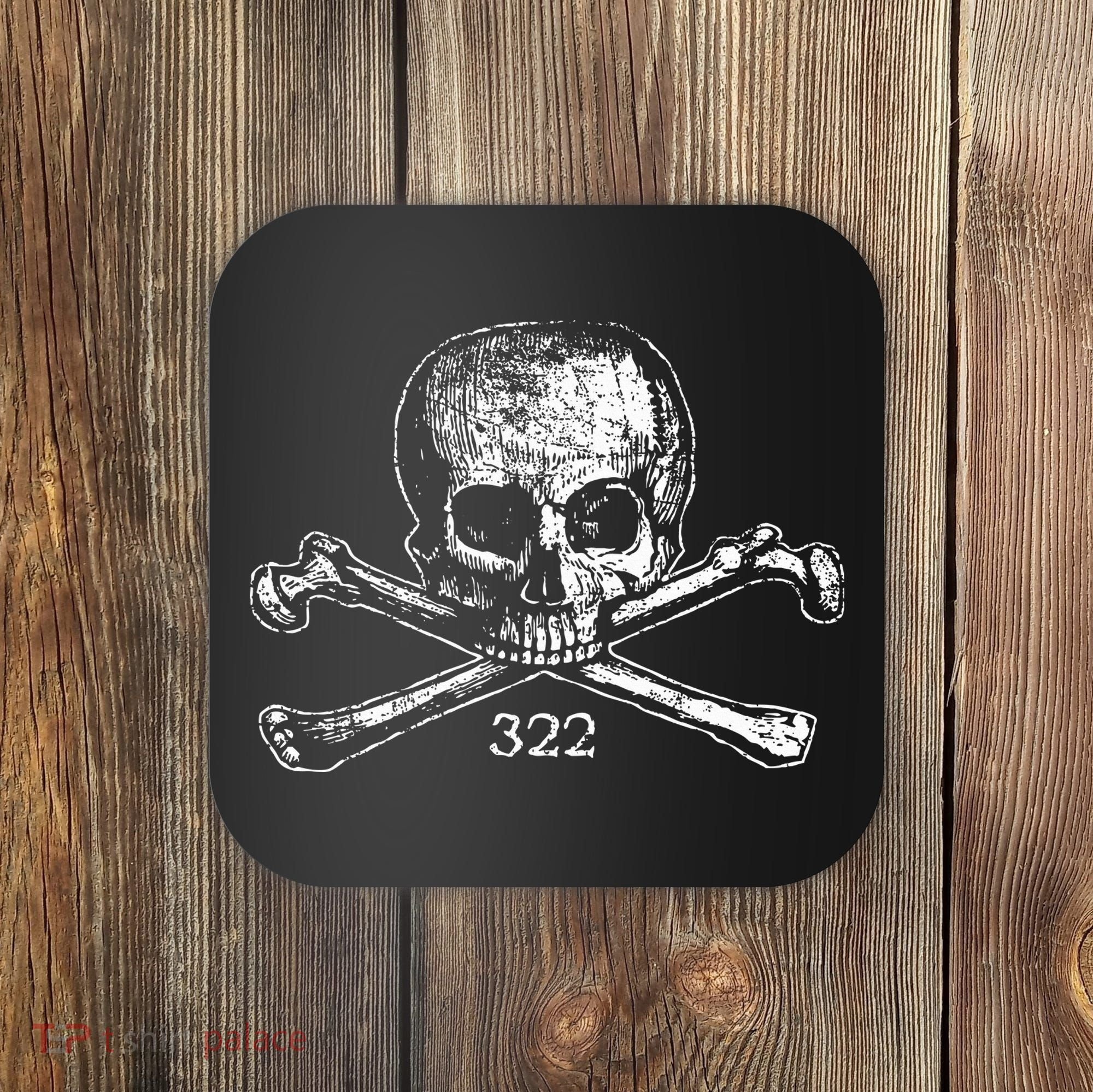 Skull & Bones 322 Distressed Skull And Crossbones Coaster