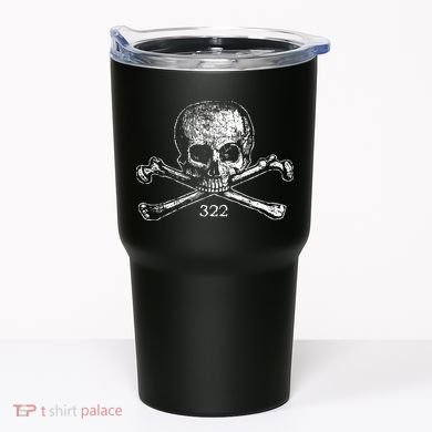 Skull & Bones 322 Distressed Skull And Crossbones Tumbler