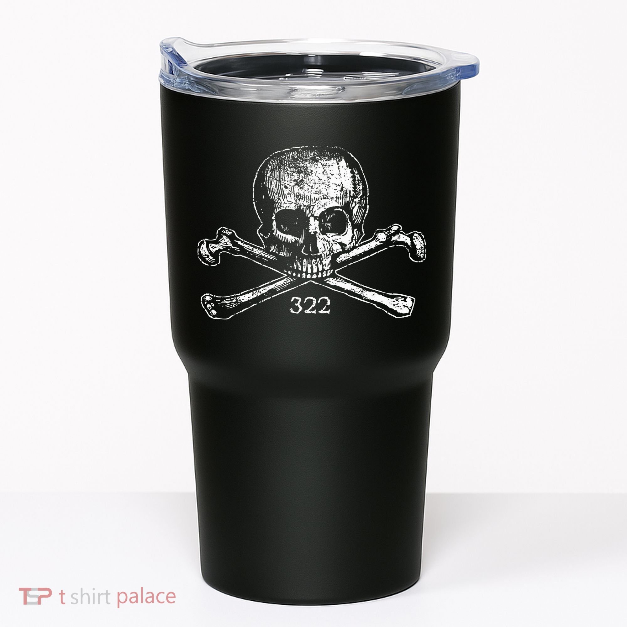 Skull & Bones 322 Distressed Skull And Crossbones Tumbler