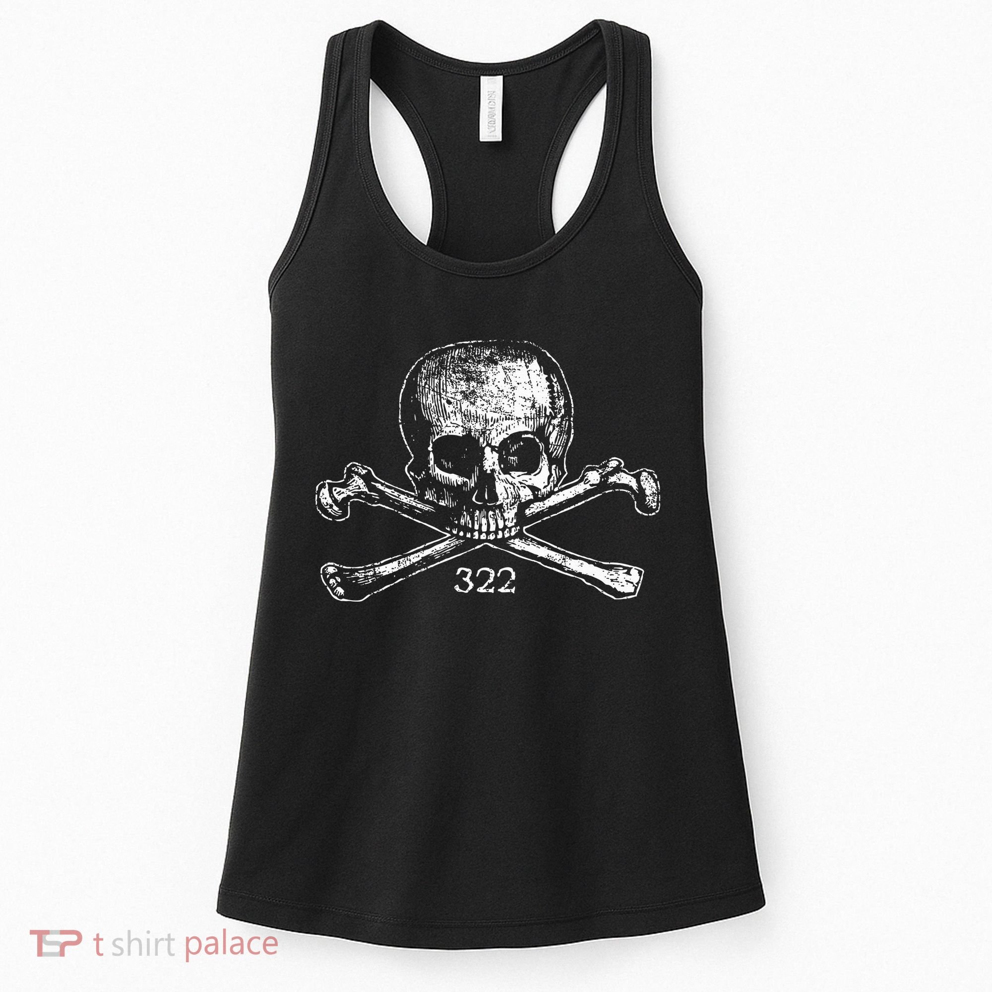 Skull & Bones 322 Distressed Skull And Crossbones Women's Tank Top