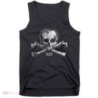 Skull & Bones 322 Distressed Skull And Crossbones Tank Top thumb 0