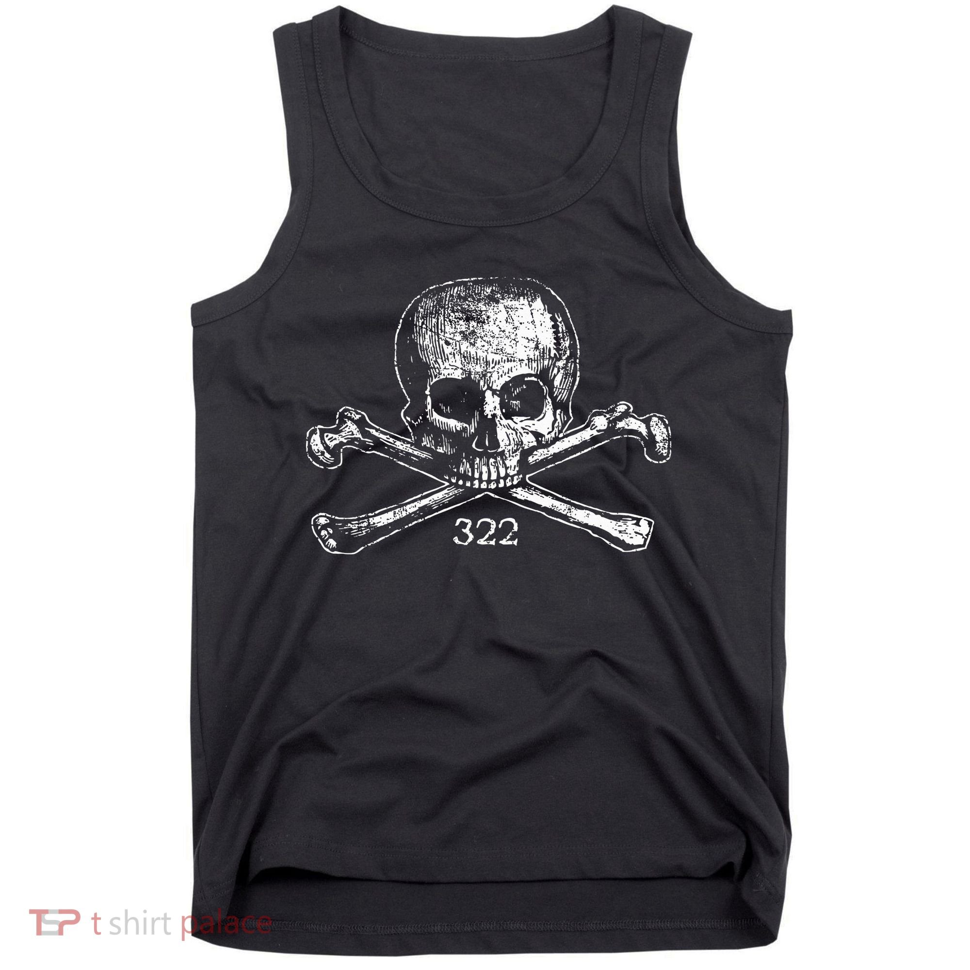 Skull & Bones 322 Distressed Skull And Crossbones Tank Top