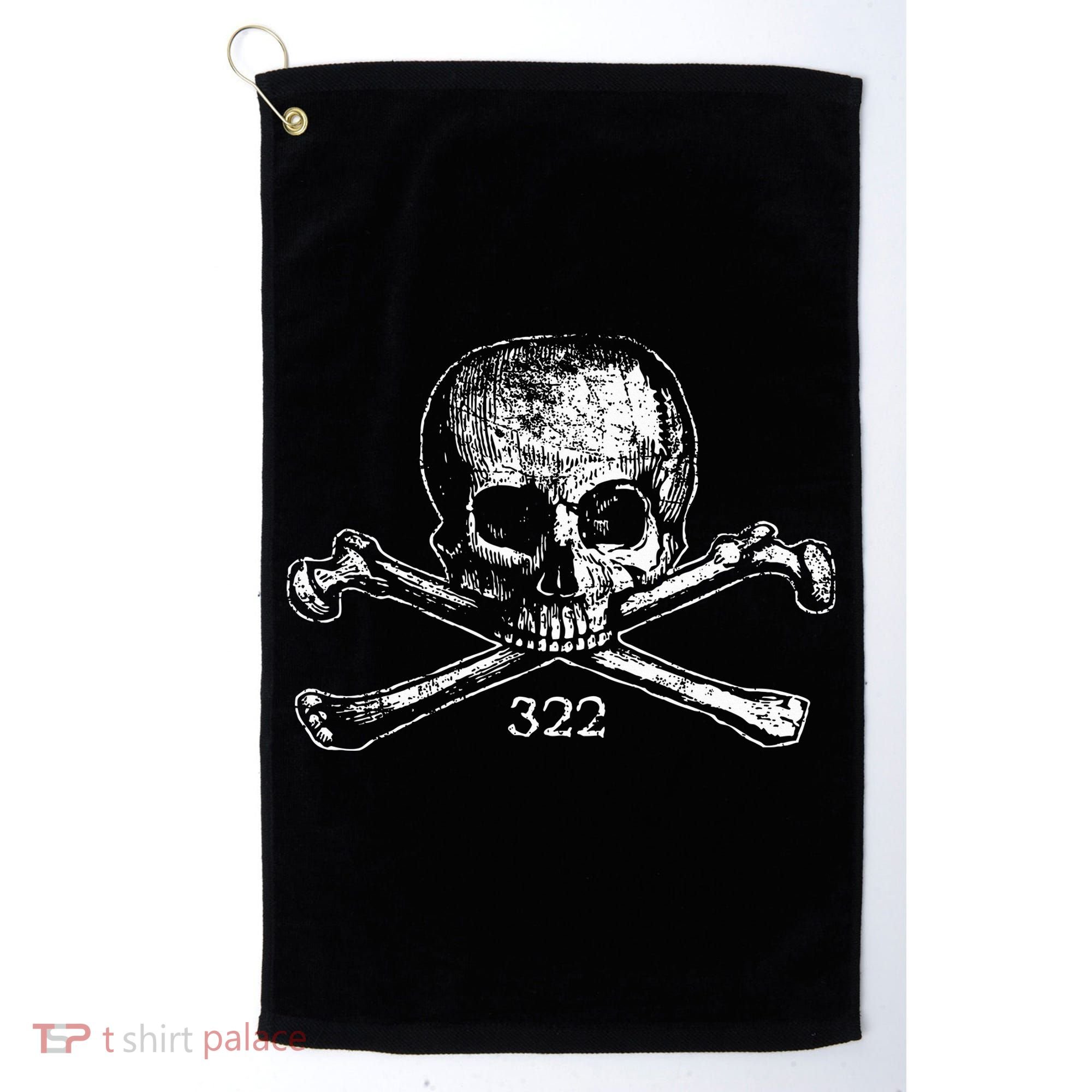 Skull & Bones 322 Distressed Skull And Crossbones Golf Towel