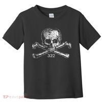 Skull & Bones 322 Distressed Skull And Crossbones Toddler T-Shirt thumb 0