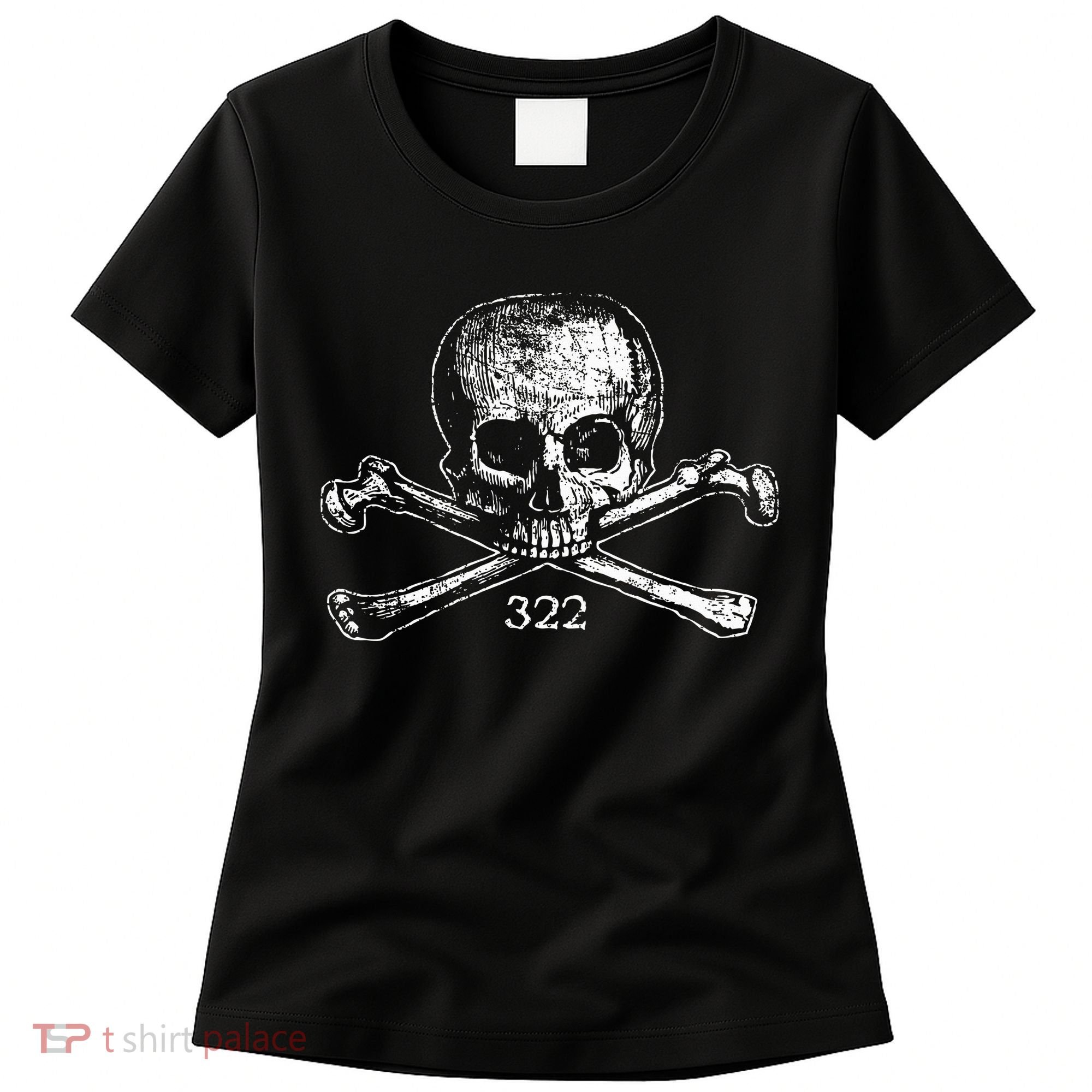 Skull & Bones 322 Distressed Skull And Crossbones Women's T-Shirt
