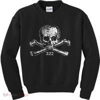 Skull & Bones 322 Distressed Skull And Crossbones Kids Sweatshirt thumb 0