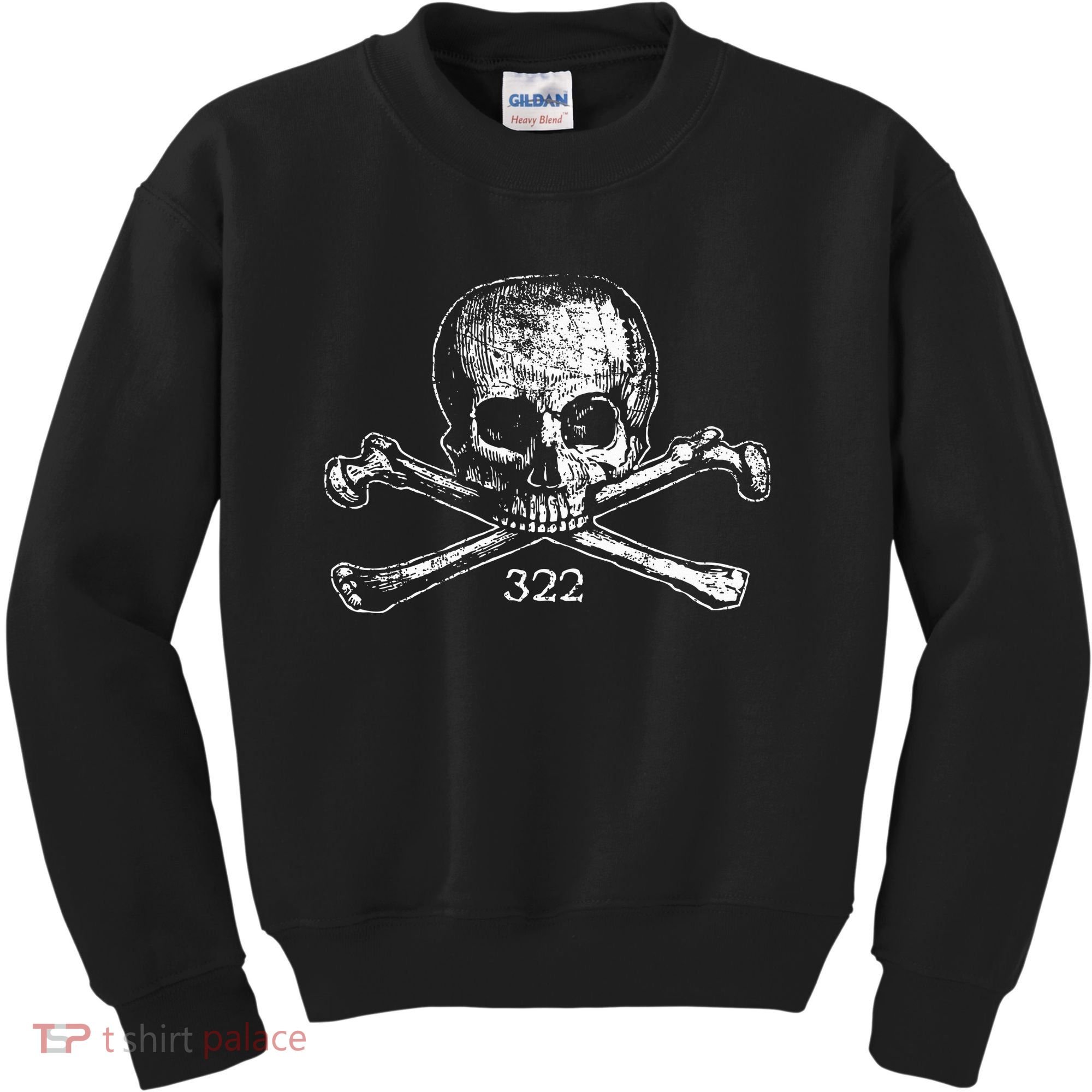 Skull & Bones 322 Distressed Skull And Crossbones Kids Sweatshirt