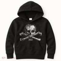 Skull & Bones 322 Distressed Skull And Crossbones Kids Hoodie thumb 0