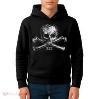 Skull & Bones 322 Distressed Skull And Crossbones Kids Hoodie thumb 4