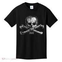Skull & Bones 322 Distressed Skull And Crossbones Kids T-Shirt thumb 0