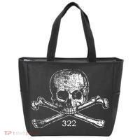 Skull & Bones 322 Distressed Skull And Crossbones Tote Bag thumb 0