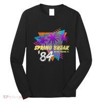 Spring Break 84 Miami Beach 80s Party Wear Long Sleeve Shirt thumb 0