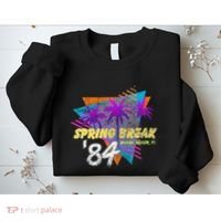 Spring Break 84 Miami Beach 80s Party Wear Sweatshirt thumb 2