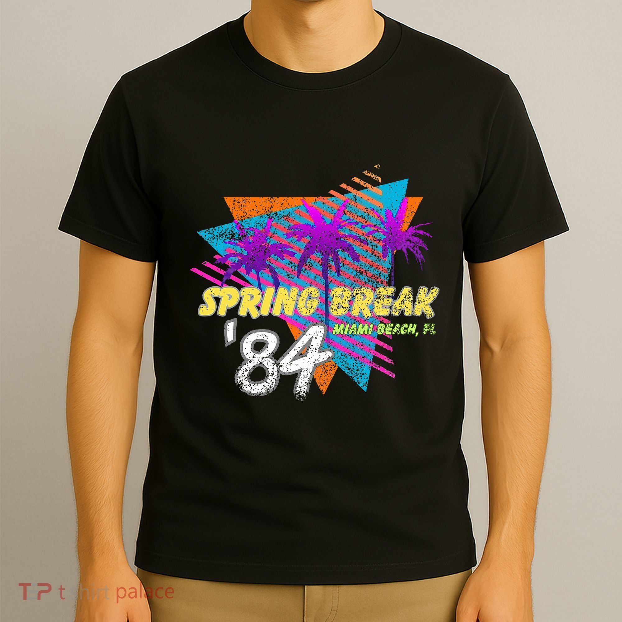 Spring Break 84 Miami Beach 80s Party Wear T-Shirt
