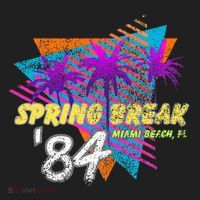Spring Break 84 Miami Beach 80s Party Wear Beanie thumb 2