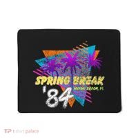 Spring Break 84 Miami Beach 80s Party Wear Mousepad thumb 0