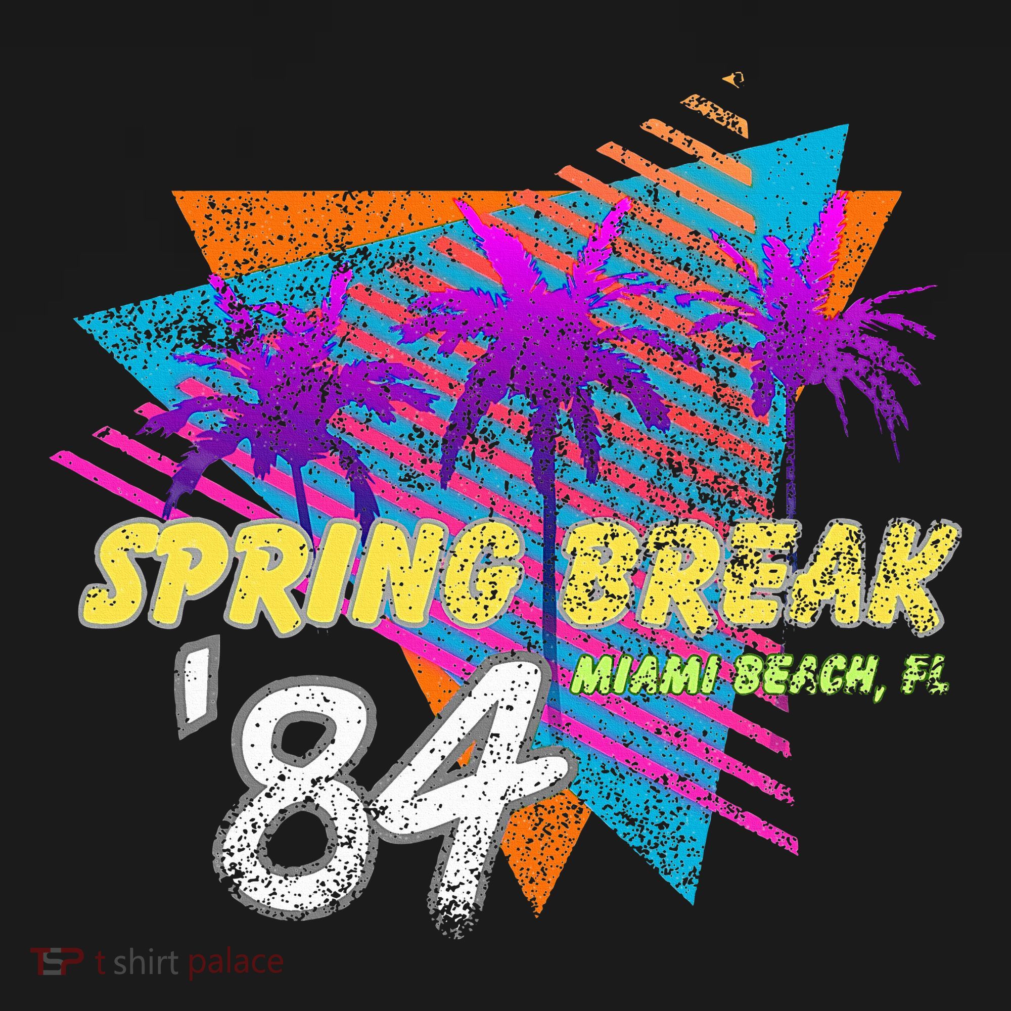Spring Break 84 Miami Beach 80s Party Wear Women's Tank Top