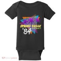 Spring Break 84 Miami Beach 80s Party Wear Baby Bodysuit thumb 0