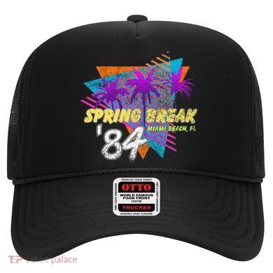 Spring Break 84 Miami Beach 80s Party Wear Hat