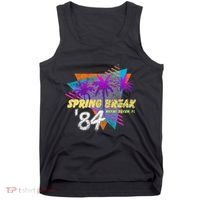 Spring Break 84 Miami Beach 80s Party Wear Tank Top thumb 0