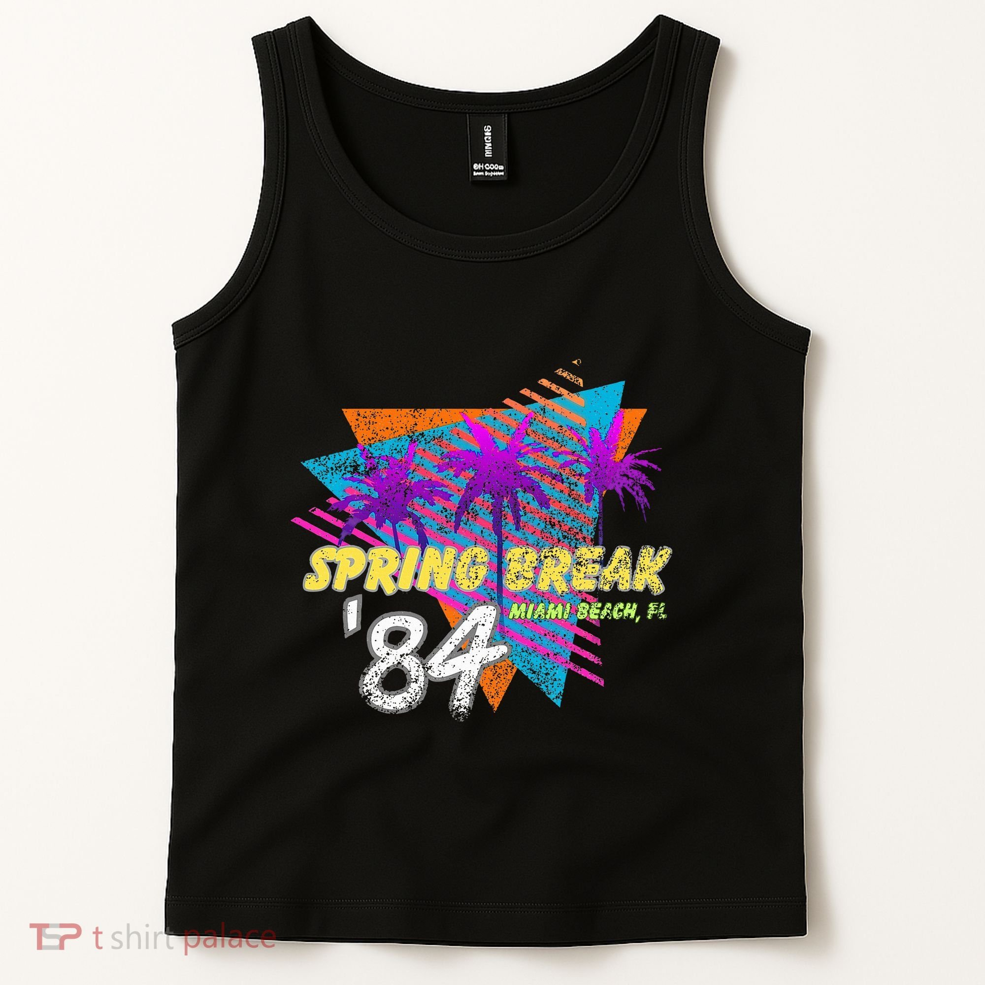 Spring Break 84 Miami Beach 80s Party Wear Tank Top