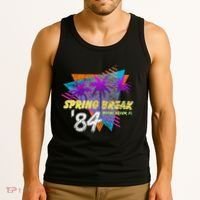 Spring Break 84 Miami Beach 80s Party Wear Tank Top thumb 3