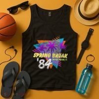 Spring Break 84 Miami Beach 80s Party Wear Tank Top thumb 4