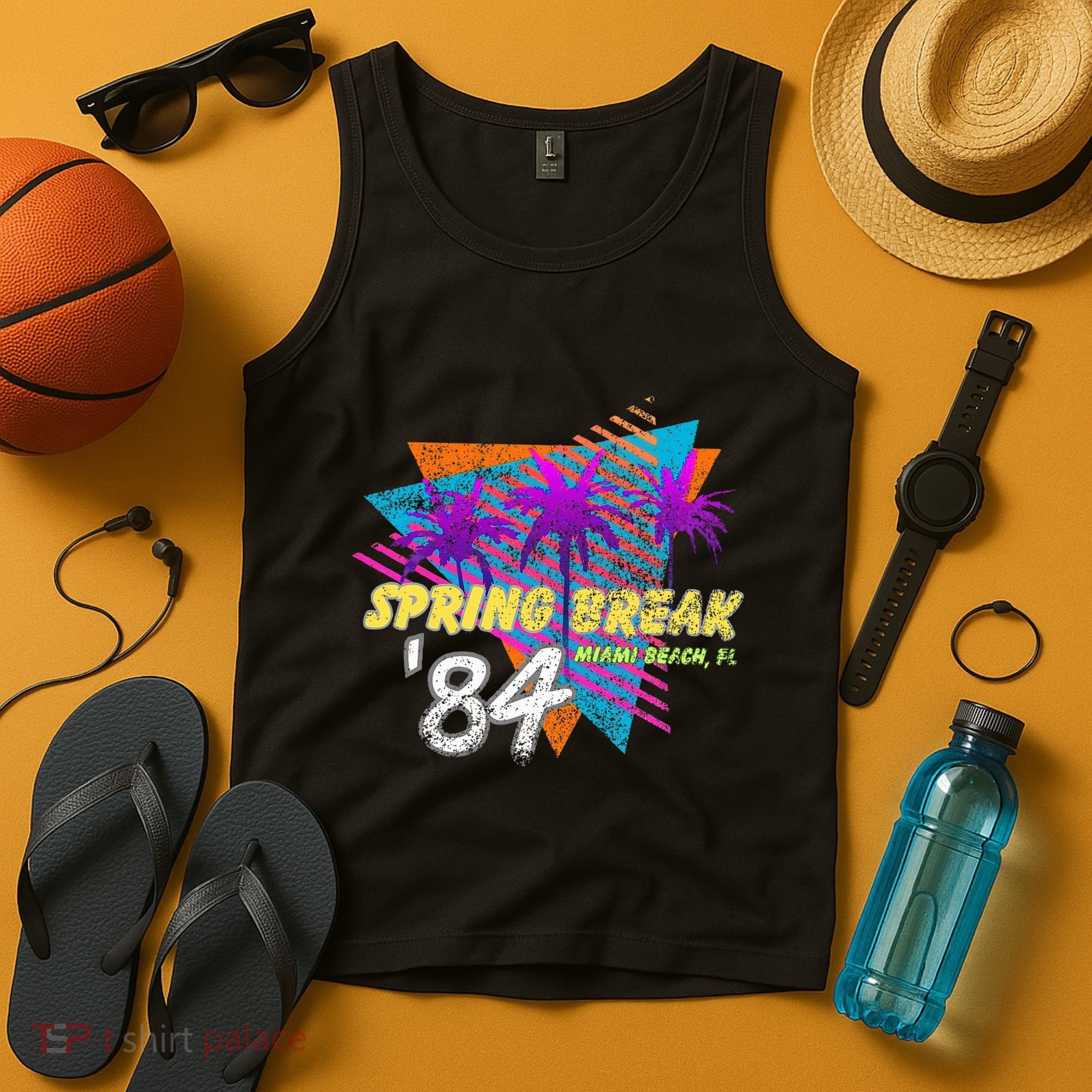 Spring Break 84 Miami Beach 80s Party Wear Tank Top